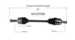 GSP - GSP NCV37090 Front Left CV Axle Assembly for 12-17 Hyundai Accent - Image 6