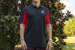 Dinan - Dinan DC020-MPOLO3-BR-M Medium Black/Red Polo - Image 2