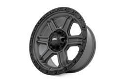 Rough Country Suspension Systems - Rough Country 79 Series Wheel 17x8.5 6x5.5 0mm Gunmetal Gray/Black 79170912G - Image 4