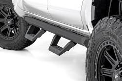 Rough Country Suspension Systems - Rough Country 73004 SRX2 Drop Step Nerf Bars Black for 24-25 Tacoma Double Cab - Image 1