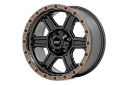 Rough Country Suspension Systems - Rough Country 79 Series Wheel 15x8 5x4.5 -19mm Semi Gloss Black/Bronze 79150813 - Image 1