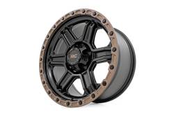 Rough Country Suspension Systems - Rough Country 79 Series Wheel 15x8 5x4.5 -19mm Semi Gloss Black/Bronze 79150813 - Image 3