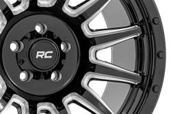 Rough Country Suspension Systems - Rough Country 90 Series Wheel 18x9 6x5.5 -12mm Gloss Black/Machined 90181212M - Image 5