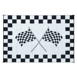 Faulkner - Faulkner 48707 Reversible RV Patio Mat Finish Line Design 6'x9' - Image 2
