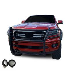 Black Horse Off Road - Black Horse 17FP10MA-PLFB Black Grille Guard w/LED for 19-23 Ford Ranger - Image 2