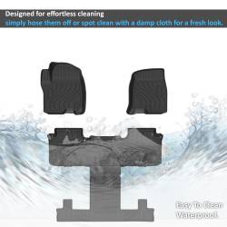 Black Horse Off Road - Black Horse FMCTA23 Totaliner 3.5mm HD Anti-Skid Floor Mat 23-25 Chevy Tahoe - Image 2