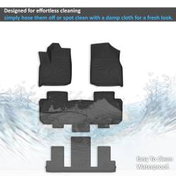 Black Horse Off Road - Black Horse FMCTR18 Totaliner 3.5mm HD Anti-Skid Floor Mat 18-23 Chevy Traverse - Image 2