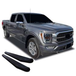 Black Horse Off Road - Black Horse PR-F291BK Black Running Boards for 15-25 Ford F-Series Crew Cab - Image 2
