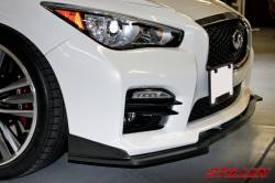 Stillen - Stillen KB11225 Sport Front Splitter Matte Black for 14-17 Infiniti Q50 Sport - Image 2