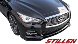 Stillen - Stillen KB11226 Premium Front Splitter Matte Black for 14-17 Infiniti Q50 - Image 2