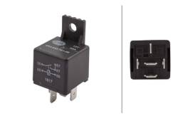 Hella - HELLA 933791061 12V 5-Pin Mini ISO Wiring Relay Dual Load Connections Black - Image 2