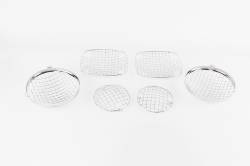 Kentrol - Kentrol 30465 Polished Wire Mesh Guard Set 6pc for 76-86 Jeep CJ - Image 3