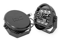 Rough Country Suspension Systems - Rough Country Black Series 6.5" Halo DRL LED Lights-Combo 70805B - Image 2