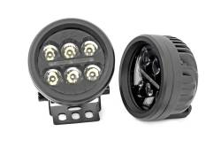 Rough Country Suspension Systems - Rough Country 70900A Black Series 3.5" LED Pod Lights Spot-White/Amber Pair - Image 3
