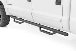 Rough Country Suspension Systems - Rough Country RCF9984CCB 3" Drop Step Nerf Bars Black for 99-16 F250/F350 Crew - Image 1