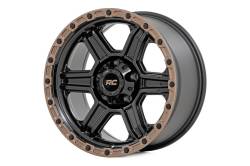 Rough Country Suspension Systems - Rough Country 79180917A 79 Series Wheel 18x9 6x135 0mm Semi Gloss Black/Bronze - Image 1