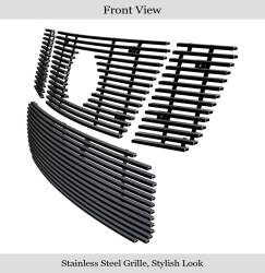 APS - APS Stainless Billet Grille Black for 08-15 Nissan Titan GR14FGH14J - Image 2