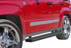APS - APS IStep 6" Running Boards Black for 08-13 Jeep Liberty IB10FBA9B - Image 1