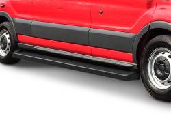 APS - APS IRunning Running Boards Black 15-25 Ford Transit Van IB06RDJ5B - Image 1