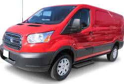 APS - APS IRunning Running Boards Black 15-25 Ford Transit Van IB06RDJ5B - Image 2