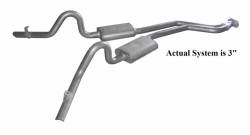 Pypes Performance Exhaust - Pypes SGG51R 3" Split Rear Dual Exit Cat Back Exhaust System for 78-88 G-Body - Image 1