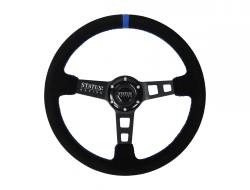 PRP - PRP SRG141 Deep Dish Suede Steering Wheel 13" Diameter Blue - Image 1