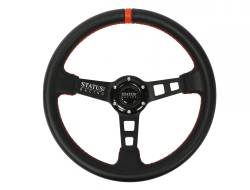PRP - PRP SRG132 Deep Dish Leather Steering Wheel 13" Diameter Red - Image 1