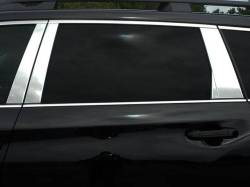 Quality Automotive Accessories - QAA PP19457 8Pc Stainless Steel Pillar Trim for 2019-2025 Subaru Ascent - Image 1