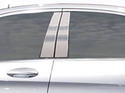 Quality Automotive Accessories - QAA PP15081 4Pc Stainless Steel Pillar Trim for 2015-2020 Mercedes C Class - Image 1