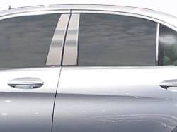 Quality Automotive Accessories - QAA PP15082 6Pc Stainless Steel Pillar Trim for 2015-2020 Mercedes C Class - Image 1