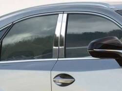 Quality Automotive Accessories - QAA PP15190 4Pc Stainless Steel Pillar Trim for 2015-2020 Lexus NX - Image 1