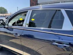 Quality Automotive Accessories - QAA PP71380 4Pc Stainless Steel Pillar Trim for 2021-2025 Genesis GV80 - Image 1