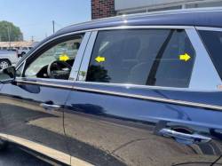 Quality Automotive Accessories - QAA PP71381 6Pc Stainless Steel Pillar Trim for 2021-2025 Genesis GV80 - Image 1