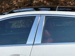 Quality Automotive Accessories - QAA PP71805 4Pc Stainless Steel Pillar Trim for 2021-2025 Kia K5 - Image 1