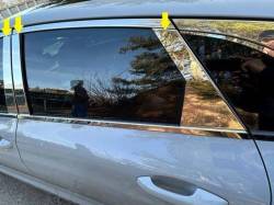 Quality Automotive Accessories - QAA PP71806 6Pc Stainless Steel Pillar Trim for 2021-2025 Kia K5 - Image 1