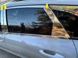 Quality Automotive Accessories - QAA PP71806 6Pc Stainless Steel Pillar Trim for 2021-2025 Kia K5 - Image 2