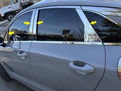 Quality Automotive Accessories - QAA PP71807 8Pc Stainless Steel Pillar Trim for 2021-2025 Kia K5 - Image 2