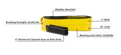 BulletProof Hitches - BulletProof EDTOWSTRAP Extreme Duty 4" Wide x 20' Tow Strap - Image 7