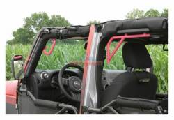 Steinjager - Steinjager Front/Rear Rigid Style Grab Handles-Pinky for Jeep JK 4DR J0041255 - Image 1