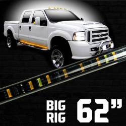 Recon - Recon 26414 Big Rig 62" LED Side Running Light Bars Amber - Image 3
