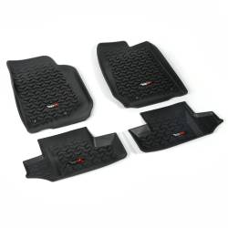 Rugged Ridge - Rugged Ridge Front/Rear Floor Liner Set Black for Wrangler JK 12987.03 - Image 1