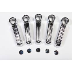 Rugged Ridge 13311.12 Chrome Door Handle Covers for 07-18 Jeep Wrangler JK 4DR