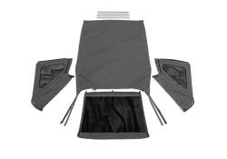 Rampage - Rampage 109835 Frameless Soft Top Blk Diamond Sailcloth for 07-18 Wrangler JK - Image 1