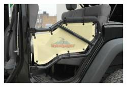 Steinjager Mesh Tube Door Covers Rear Tan for Wrangler JK J0041359