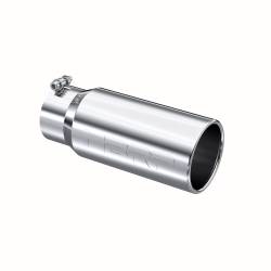 MBRP Exhaust - MBRP Exhaust T5050 Tip 5" OD Rolled Straight 4" Inlet 12" Length T304 - Image 1