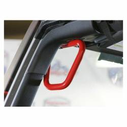 Steinjager - Steinjager Front Rigid Style Grab Handles-Neon Green for Jeep JK J0041244 - Image 3