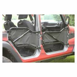 Steinjager - Steinjager Mesh Tube Door Covers Front/Rear Black for Wrangler JK J0041084 - Image 2