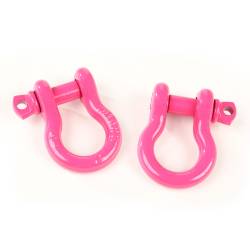 Rugged Ridge - Rugged Ridge 3/4" D-Ring Shackles 9500lbs-Pink Pair 11235.09 - Image 1