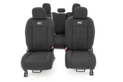 Rough Country Suspension Systems - Rough Country 91038 Front/Rear Seat Covers Black for Gladiator JT - Image 4