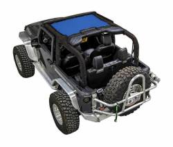 SpiderWebShade Mesh Bikini Top-Blue for Jeep JK 2DR JKINI-2D-BLUE